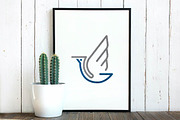 Stork Bird Animal Flying Wings Logo, a Branding & Logo Template by jongcreative (Thumbnail 3 of 3)