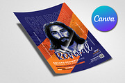 Jesus Church Flyer Canva Templet, a Flyer Template by Psd Templates (Thumbnail 2 of 2)