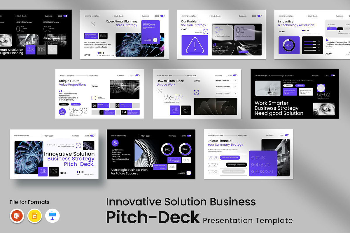 Innovative Business Pitch-Deck, a Presentation Template by Slide-Agency (Photo 1 of 8)