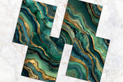Emerald Green Agate Textures Paper, a Background Graphic by V Design Creator (Thumbnail 8 of 12)