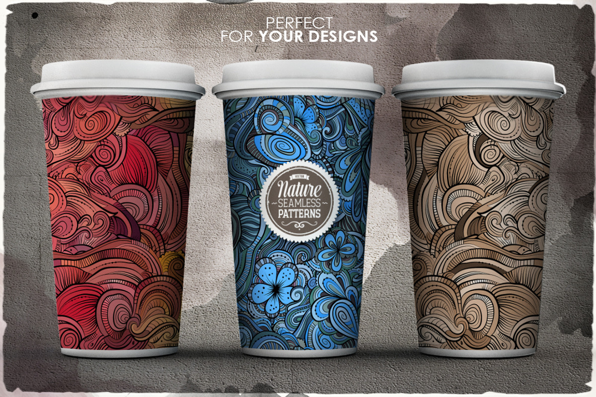Waves Seamless Patterns preview 5