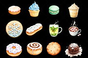 Cozy Winter Treats Watercolor png, a Decorative Illustration by FloridPrintables (Thumbnail 4 of 8)