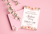 5 Sweet Sixteen Invitations Floral, a Templates & Theme by TemplateCastleStore (Thumbnail 3 of 9)