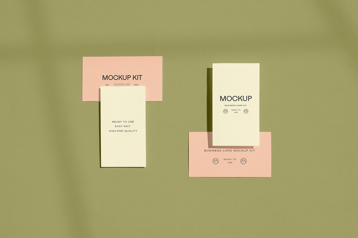 Business Cards Mockup Kit, a Product Mockup by Cuoco (Photo 4 of 14)