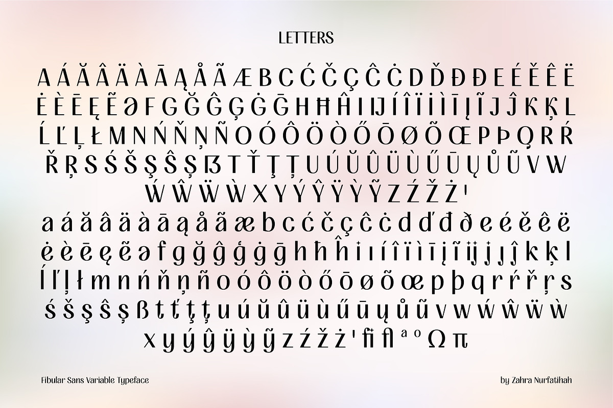 FIBULAR SANS - Variable Display Type, a Sans Serif Font by Artflorara (Photo 18 of 23)