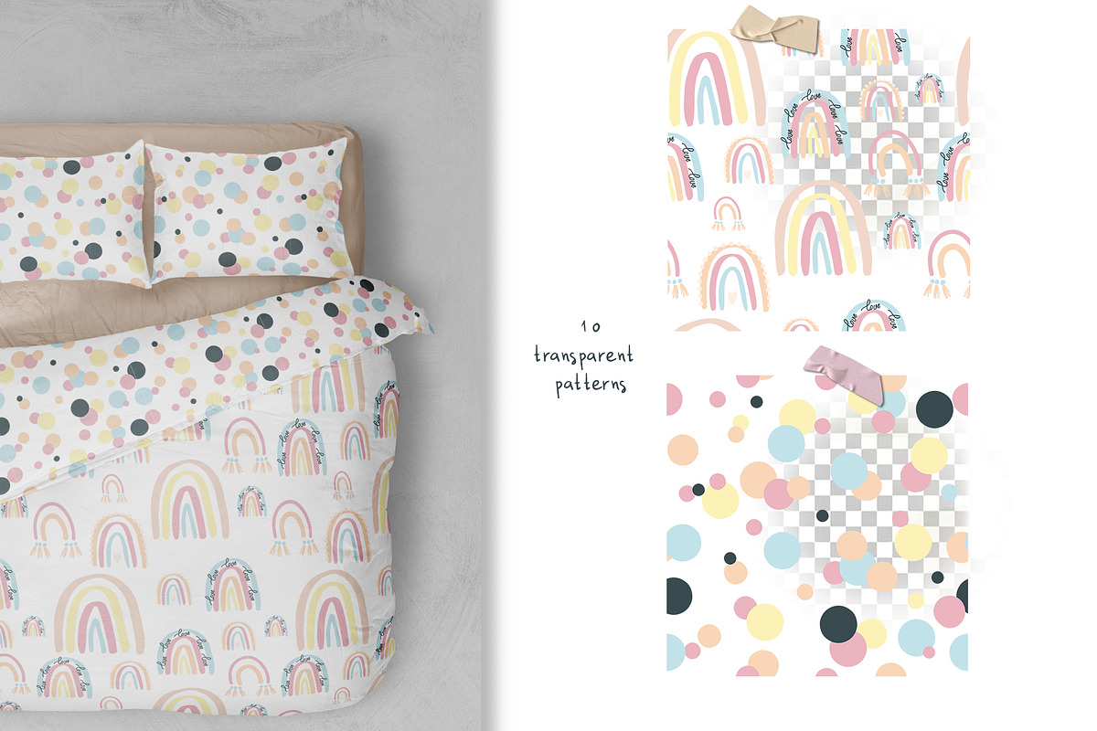 PASTEL RAINBOW. Abstract Graphic Set, an Object Graphic by Alisha Gronska (Photo 2 of 13)