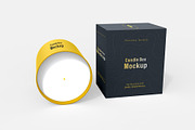 Candle Box Packaging Mockup, a Product Mockup by graphypix (Thumbnail 1 of 4)