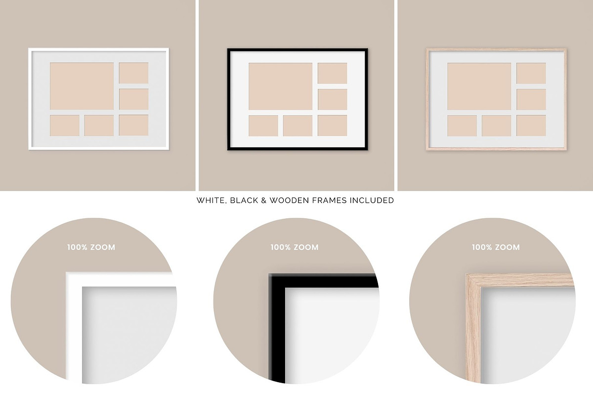 Collage Picture Frame Mockups Bundle, a Mockup by Kate Roubin (Photo 2 of 10)
