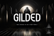 GILDED | Neo Vintage 16-Font Family, a Sans Serif Font by Ckybe's Corner (Thumbnail 1 of 18)