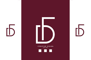 DF or FD logo monogram
