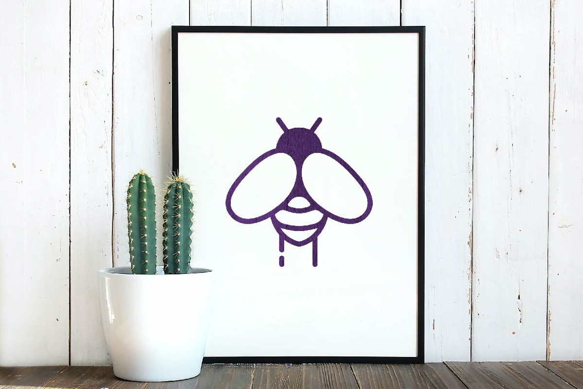 Bee Insect Animal Flying Wings Logo, a Branding & Logo Template by jongcreative (Photo 4 of 4)