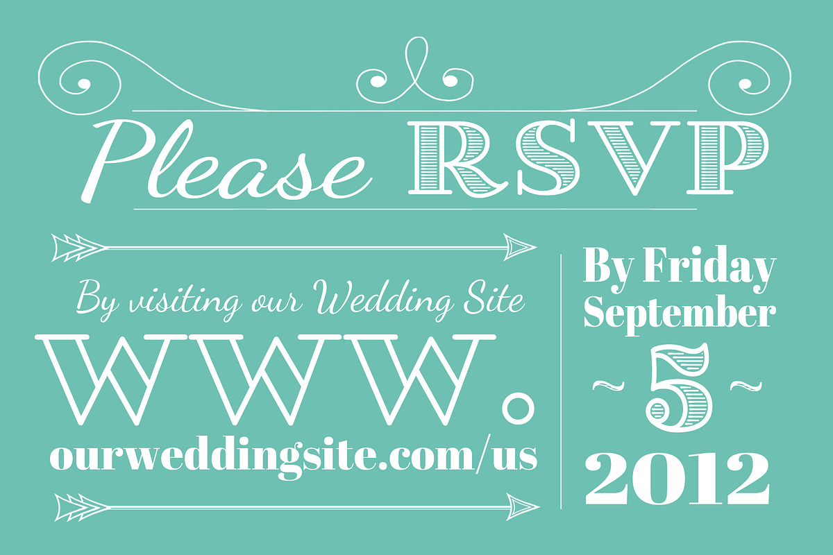 Wedding RSVP (Web or Mail), an Invitation Template by tbarkley