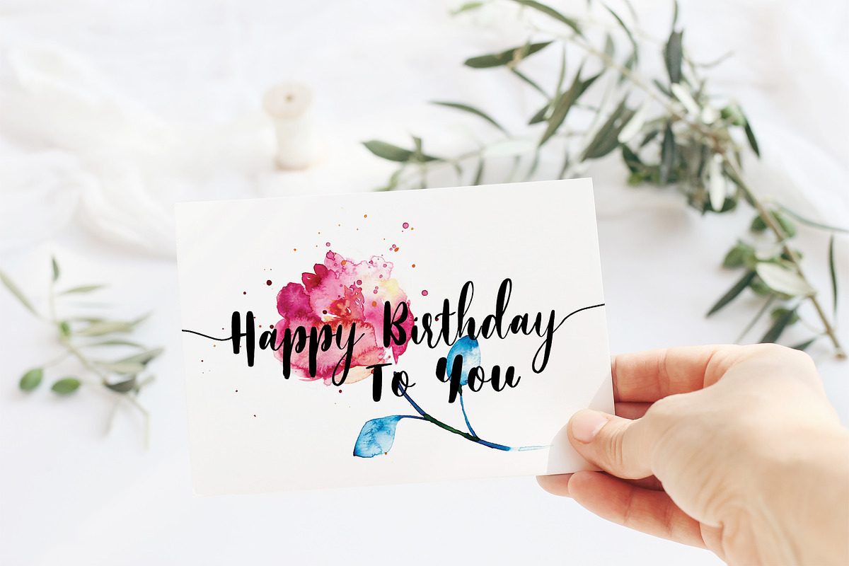 Printable birthday card, a Card Template by TurquoiseDesign (Photo 1 of 4)