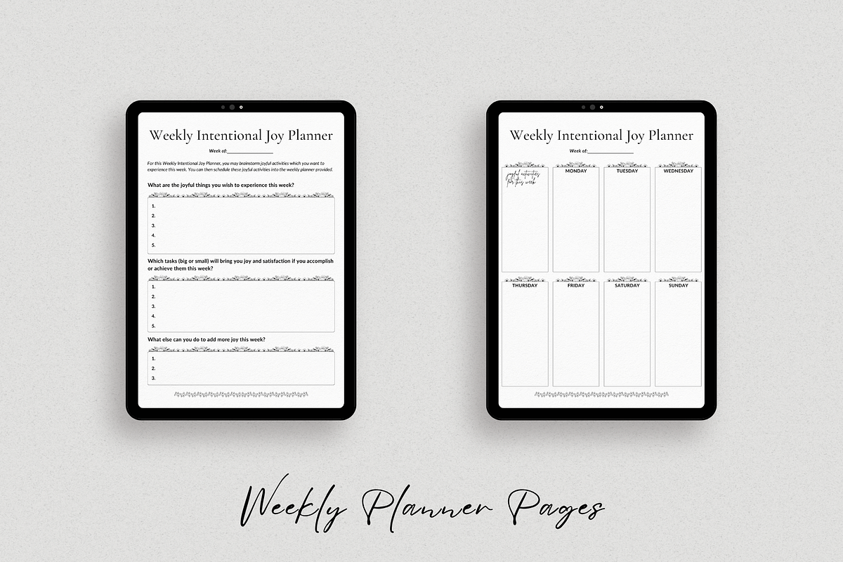 Intentional Joy Journal Planner, a Print Template by The Chaos Project (Photo 4 of 6)