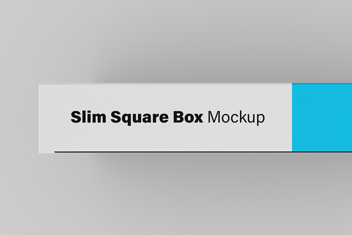 Slim Square Box Mockups - 6 views, a Mockup by Illusiongraphic (Photo 12 of 15)