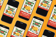 Yellow Thanksgiving Party Flyer Set, a Flyer Template by Aiyari Graphic (Thumbnail 2 of 3)
