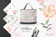 Watercolour Flew Flowers Wreaths Set, an Object Graphic by Bloomella (Thumbnail 7 of 8)