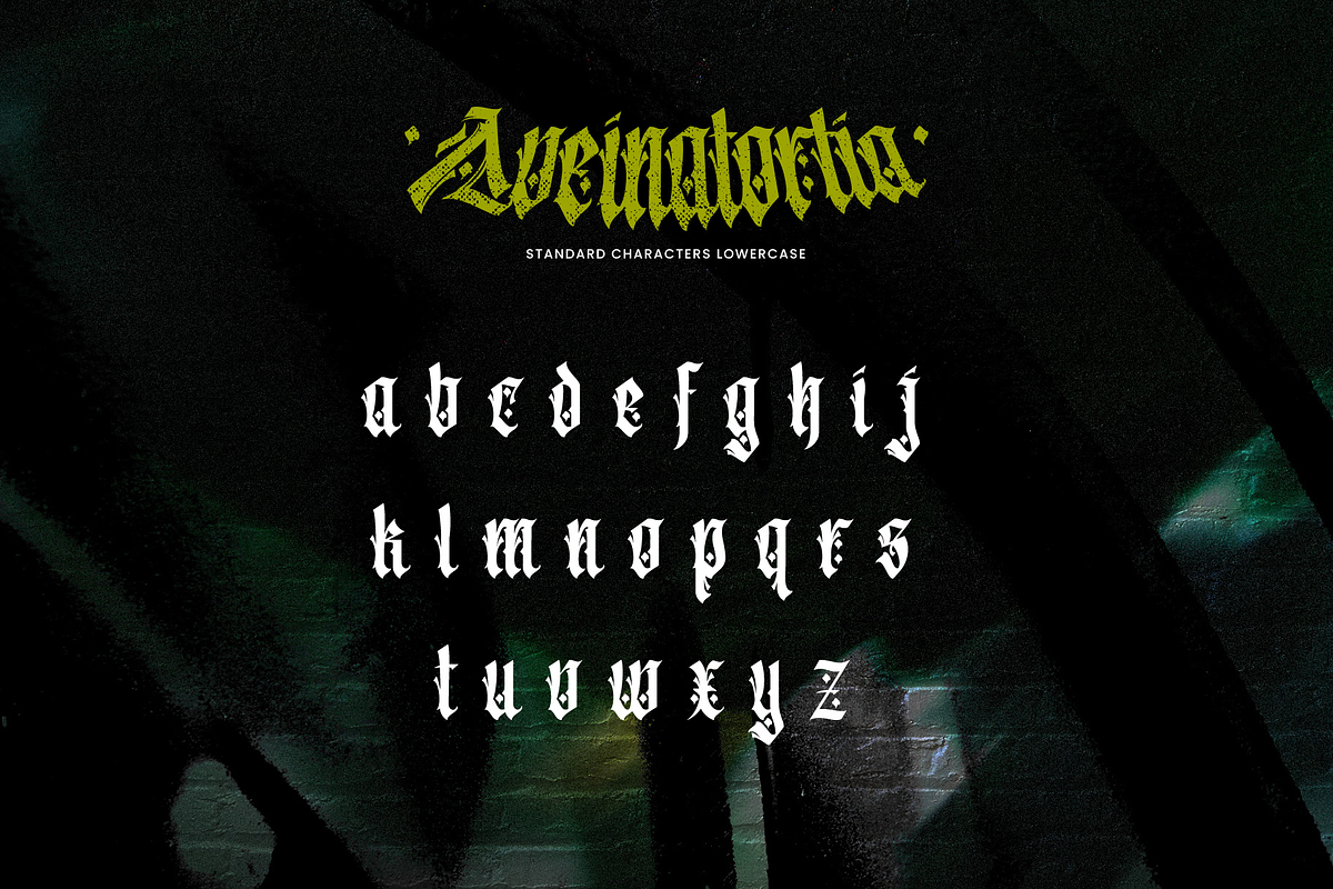 Aveinatortia, a Blackletter Font by ilhamtaro (Photo 7 of 10)