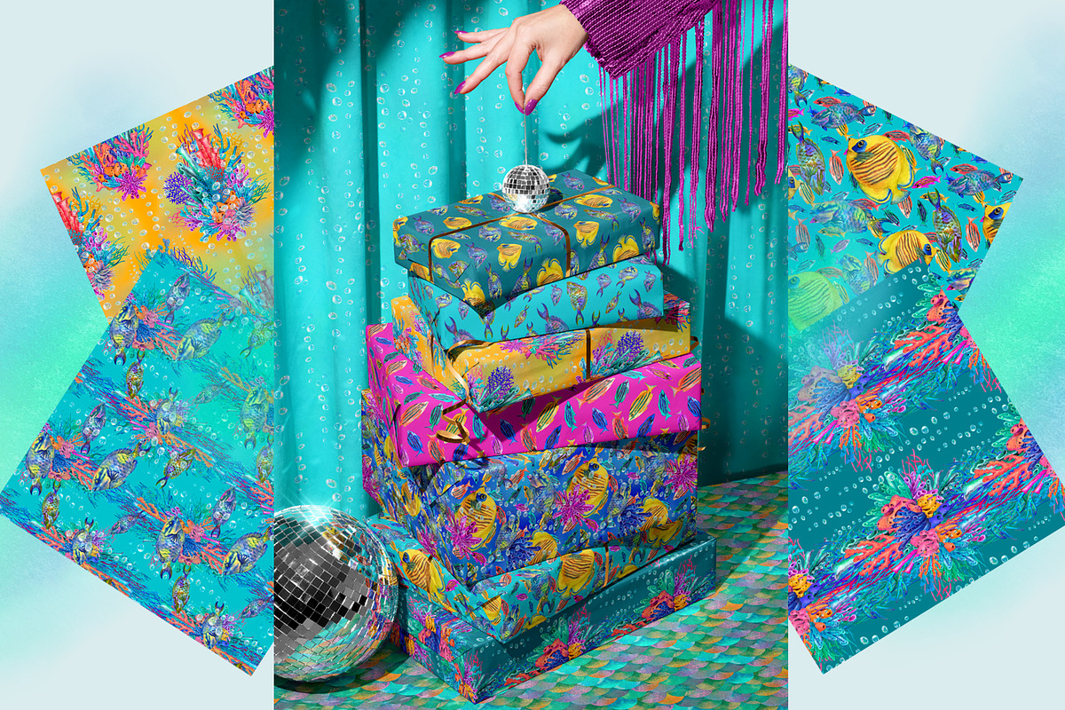Neon Reef Creator Pack, an Animal Illustration by EL_SUHOVA (Photo 11 of 13)