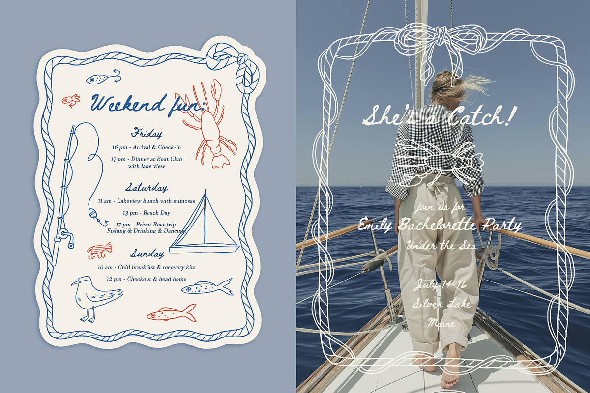 Fishermancore aesthetic illustration, a Seasonal Illustration by Cute vector (Photo 2 of 17)