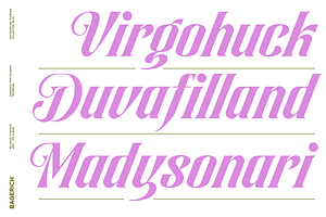 Billguva Typeface