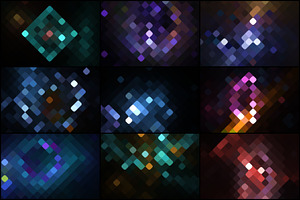 50 Pixel Mosaic Backgrounds