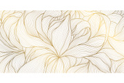 Flowers and Leaves Line Luxury Art, a Pattern Graphic by Marylia (Thumbnail 7 of 27)