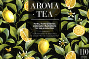 Aroma tea collection, a Decorative Illustration by Anastasia Koba (Thumbnail 1 of 14)