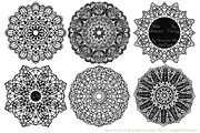 Black Lace Doily Clipart & Vectors, an Illustration by Amanda Ilkov (Thumbnail 3 of 4)
