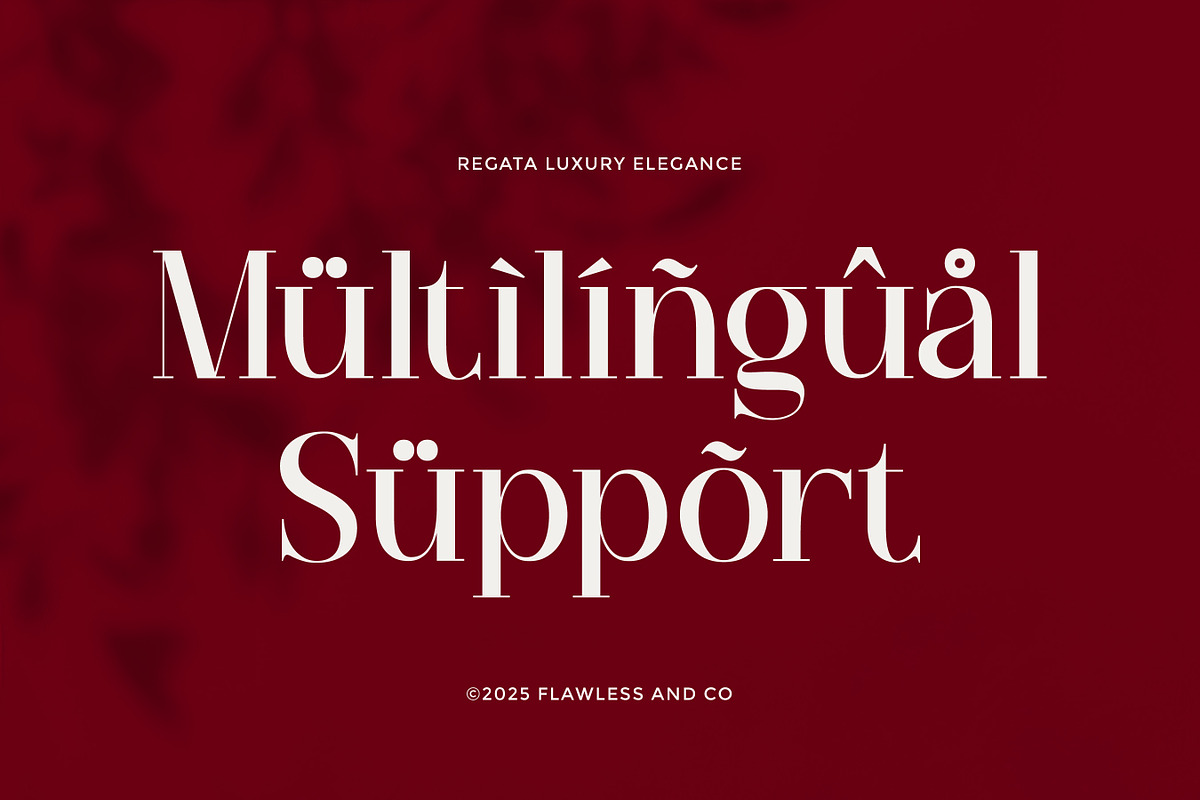 Regata - Elegant Serif Display Font, a Serif Font by Flawless And Co (Photo 7 of 10)