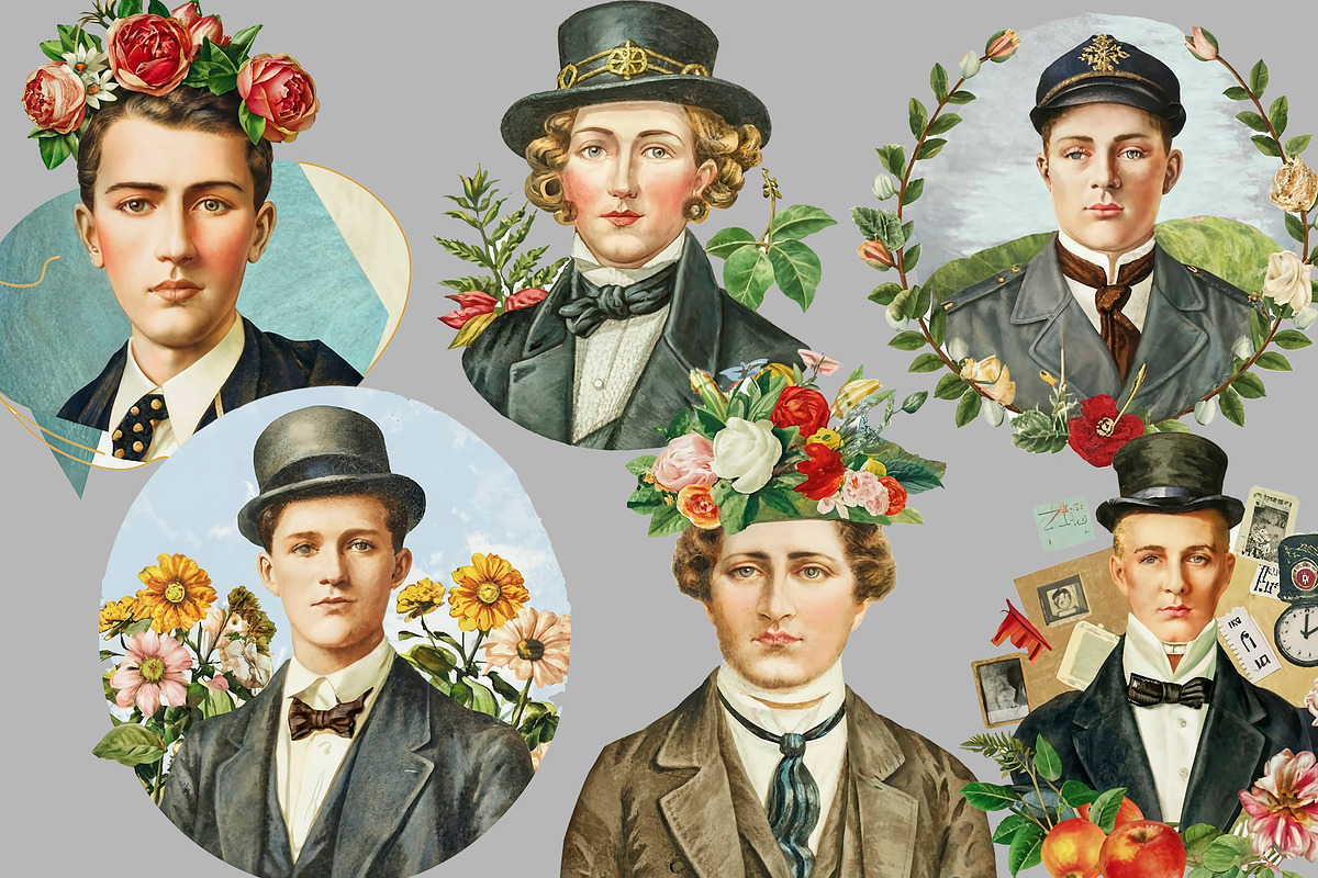 Vintage Collage Creator 99+ Elements, an Illustration by DigitalDesignAI (Photo 13 of 28)