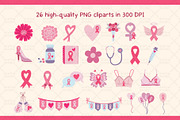 Breast Cancer Awareness Graphic Set, a Pattern Graphic by Drafts n Doodles (Thumbnail 2 of 6)