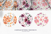 Bloom. Patterns & floral clipart, a Pattern Graphic by Tilling (Thumbnail 2 of 8)