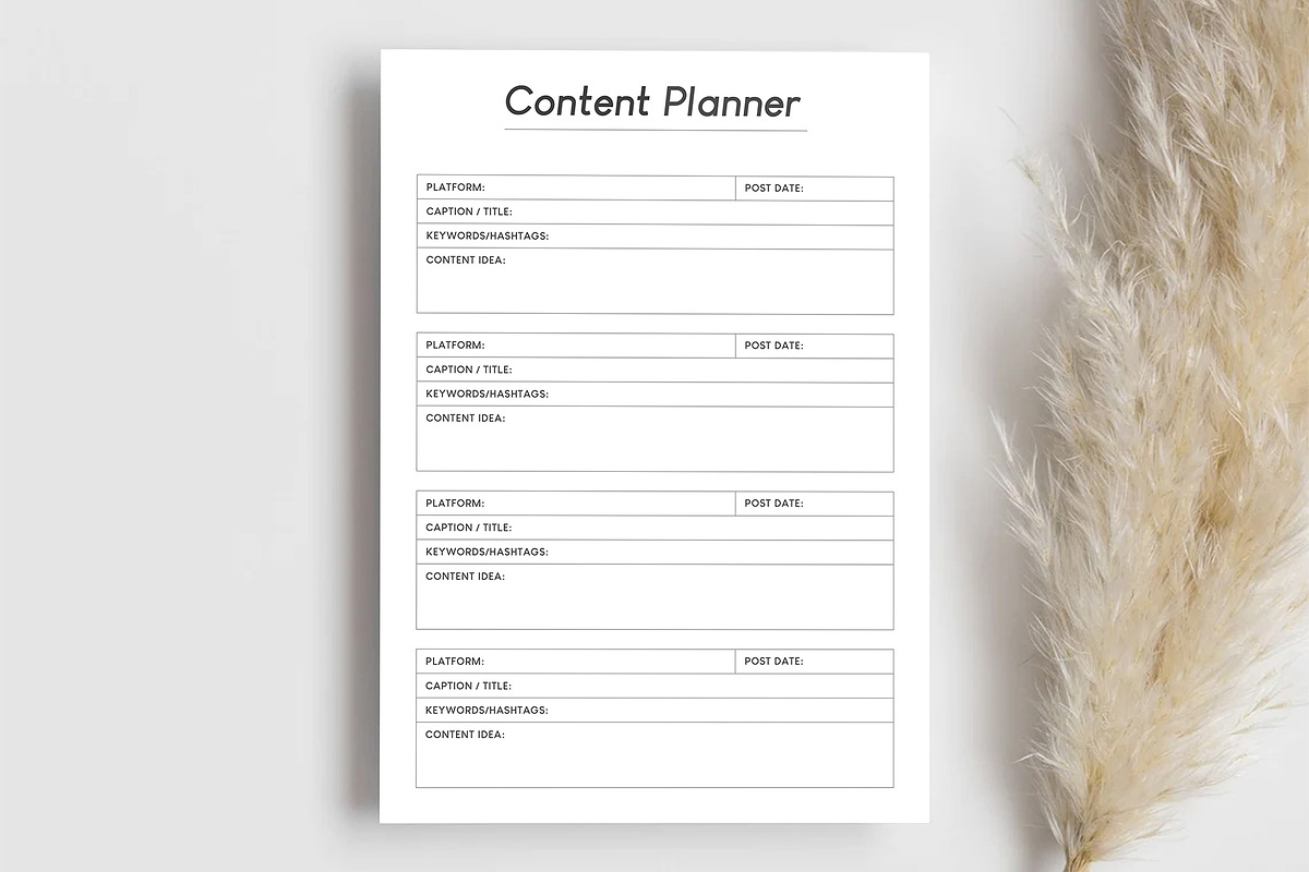 Social Media Planner, a Stationery Template by DesignDevisers (Photo 4 of 10)