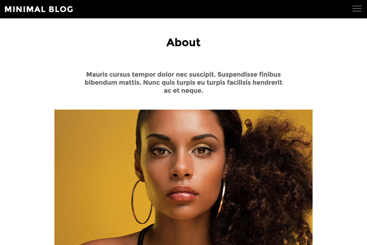 Minimal Blog Drupal 7 Template, a Websites & App Template by MarkVI (Photo 2 of 5)