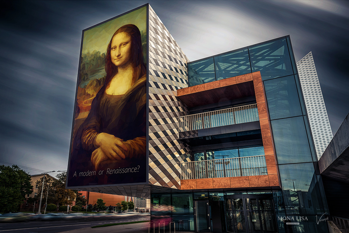 Mona Lisa - Polygonal / PRO Edition, an Illustration by Ajax-Design (Photo 5 of 9)