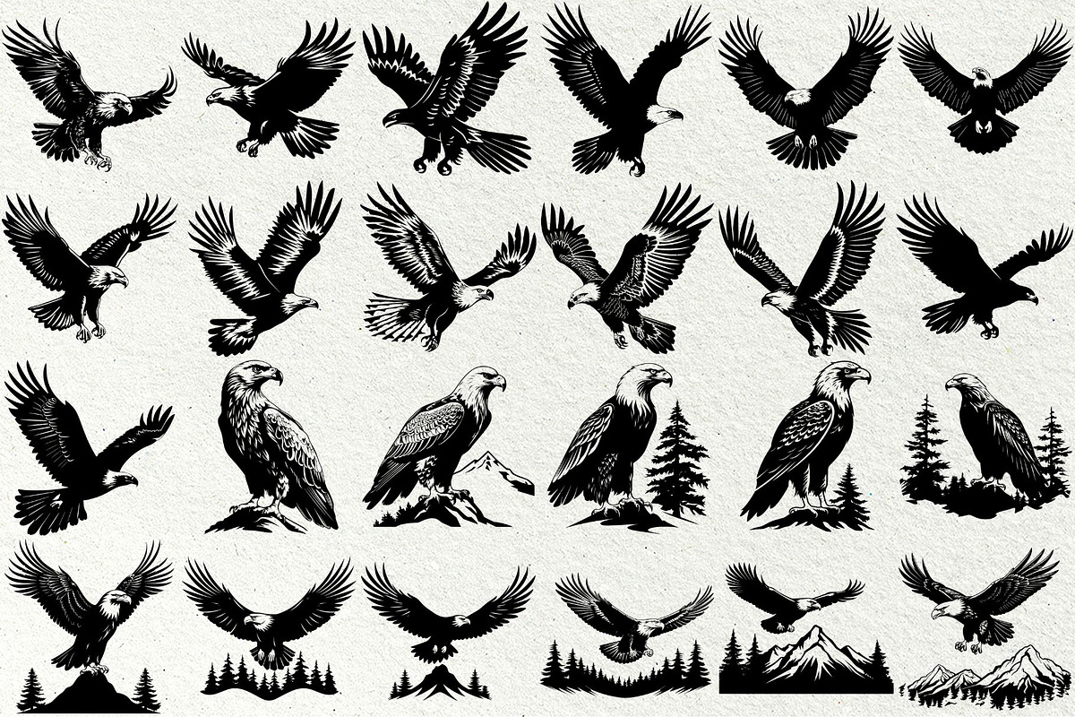Eagle SVG Bundle, an Animal Illustration by DENIDigitalArtSudio (Photo 3 of 6)