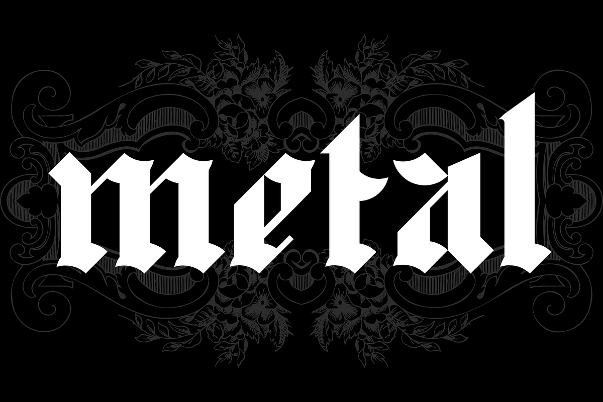Redro - Geometrical Blackletter, a Blackletter Font by Gittype (Photo 8 of 8)