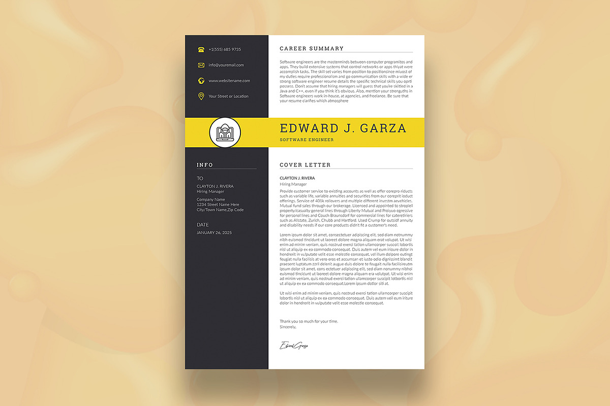 Canva Resume Template, a Resume Template by DesignDevisers (Photo 4 of 10)