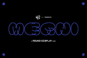 MERNI Round Display Typeface