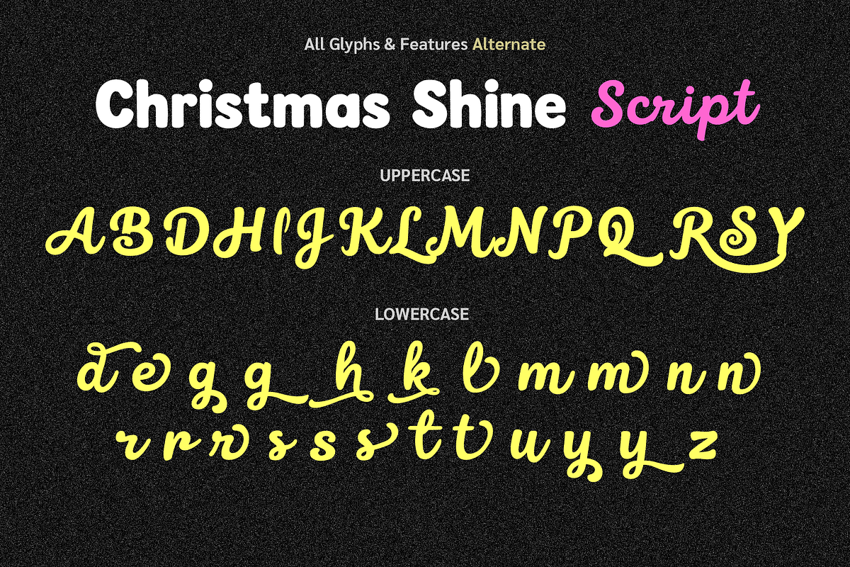 Christmas Shine, a Handwritten Font by BBtypeStudios (Photo 21 of 24)