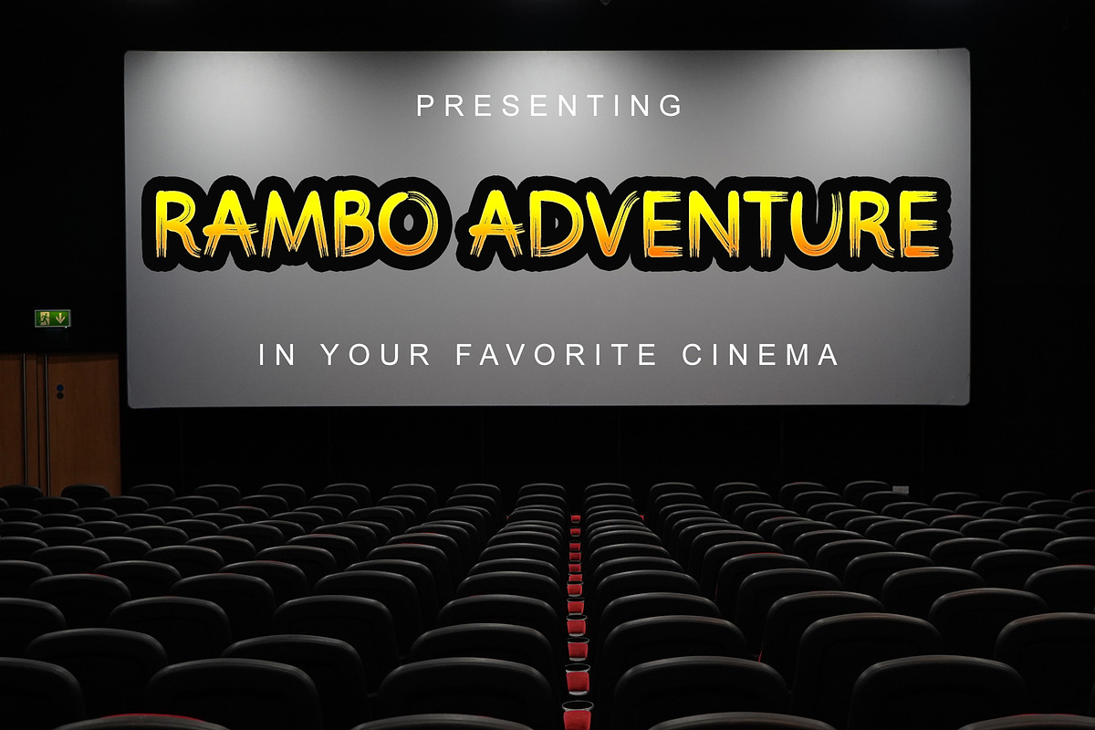 Movie Font – Dynamic Brush Typeface, a Script Font by Bercreative (Photo 2 of 3)