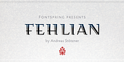 FEHLIAN, a Font by Andreas Stötzner (Thumbnail 1 of 8)