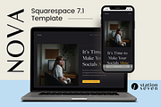 Squarespace 7.1 Template - Nova, a Websites & App Template by Station Seven (Thumbnail 1 of 4)