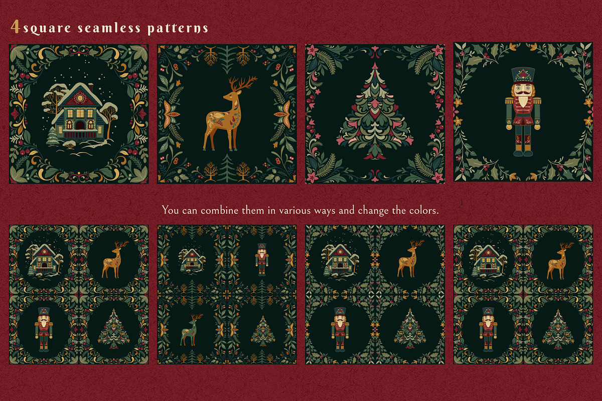 Christmas Ornate Frames & Patterns, an Object Graphic by Molly art (Photo 10 of 14)