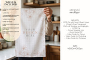 Tea Towel Mockup, a Household Mockup by EmpaviMockups (Thumbnail 2 of 6)