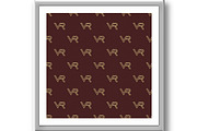 Seamless Vector Pattern With VR, a Pattern Graphic by FineArtStudio (Thumbnail 2 of 3)
