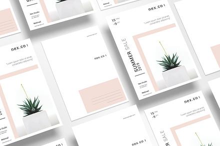 Postcard V988, a Card Template by Template Shop
