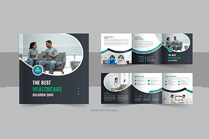 Medical square trifold brochure, a Brochure Template by Pavel_design