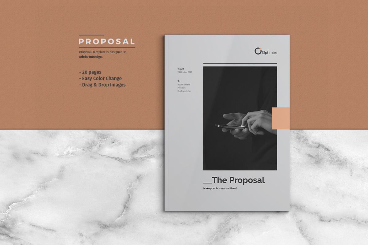 Proposal, a Brochure Template by ThemeDevisers (Photo 1 of 7)